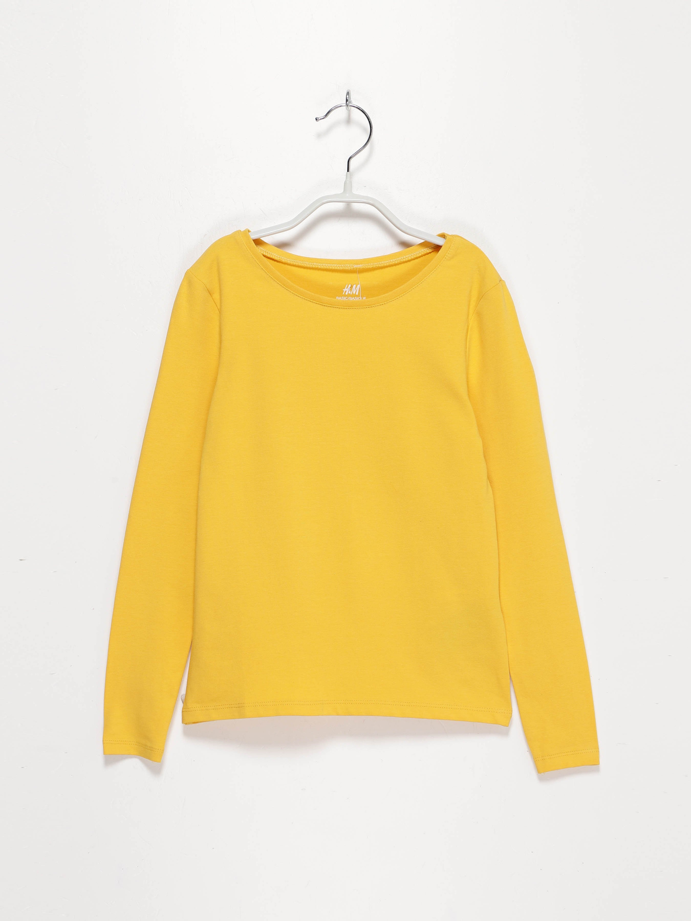 Лонгслив H&M модель 0678157_жовтий Фото