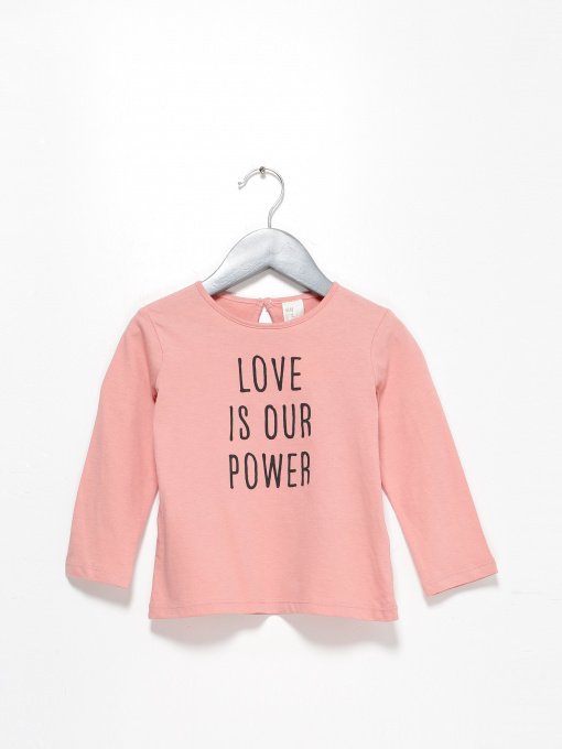 Лонгслів H&M модель 0928056_с.рожевий комб. Фото