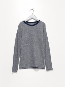 Лонгслів H&M модель 0493836_т.синій комб. Фото