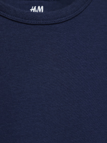 Лонгслів H&M модель 0493836_т.синій Фото