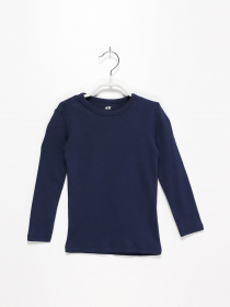 Лонгслів H&M модель 0493836_т.синій Фото