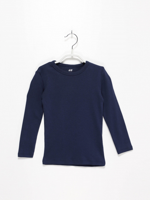 Лонгслив H&M модель 0493836_т.синій Фото