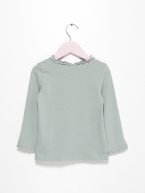 Лонгслив H&M модель 0865787_оливковий Фото