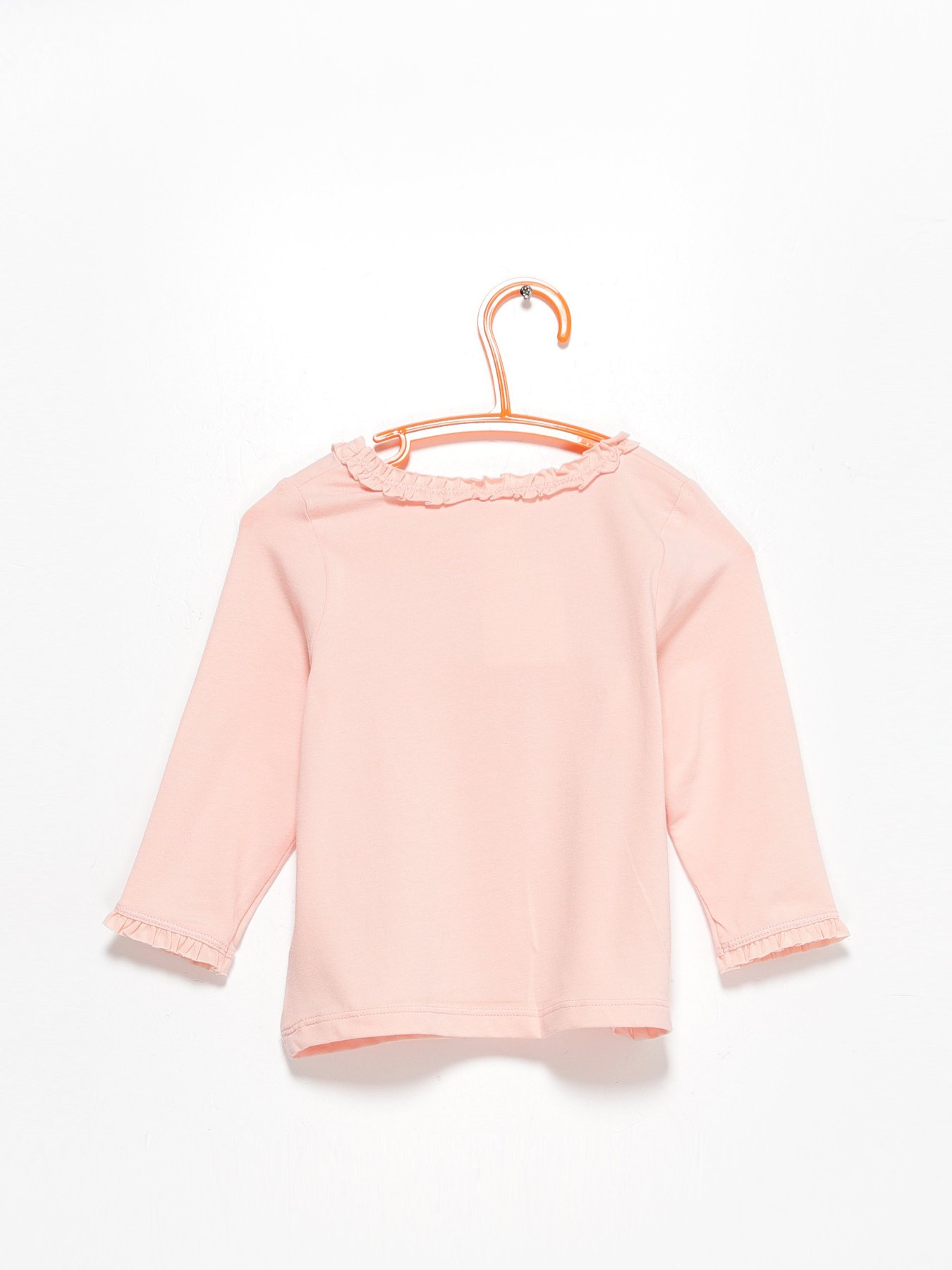 Лонгслів H&M модель 0865787_с.рожевий Фото