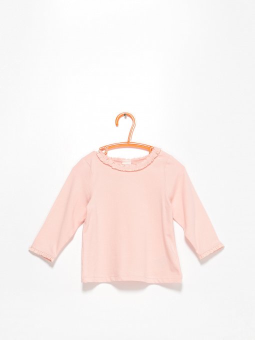 Лонгслив H&M модель 0865787_с.рожевий Фото