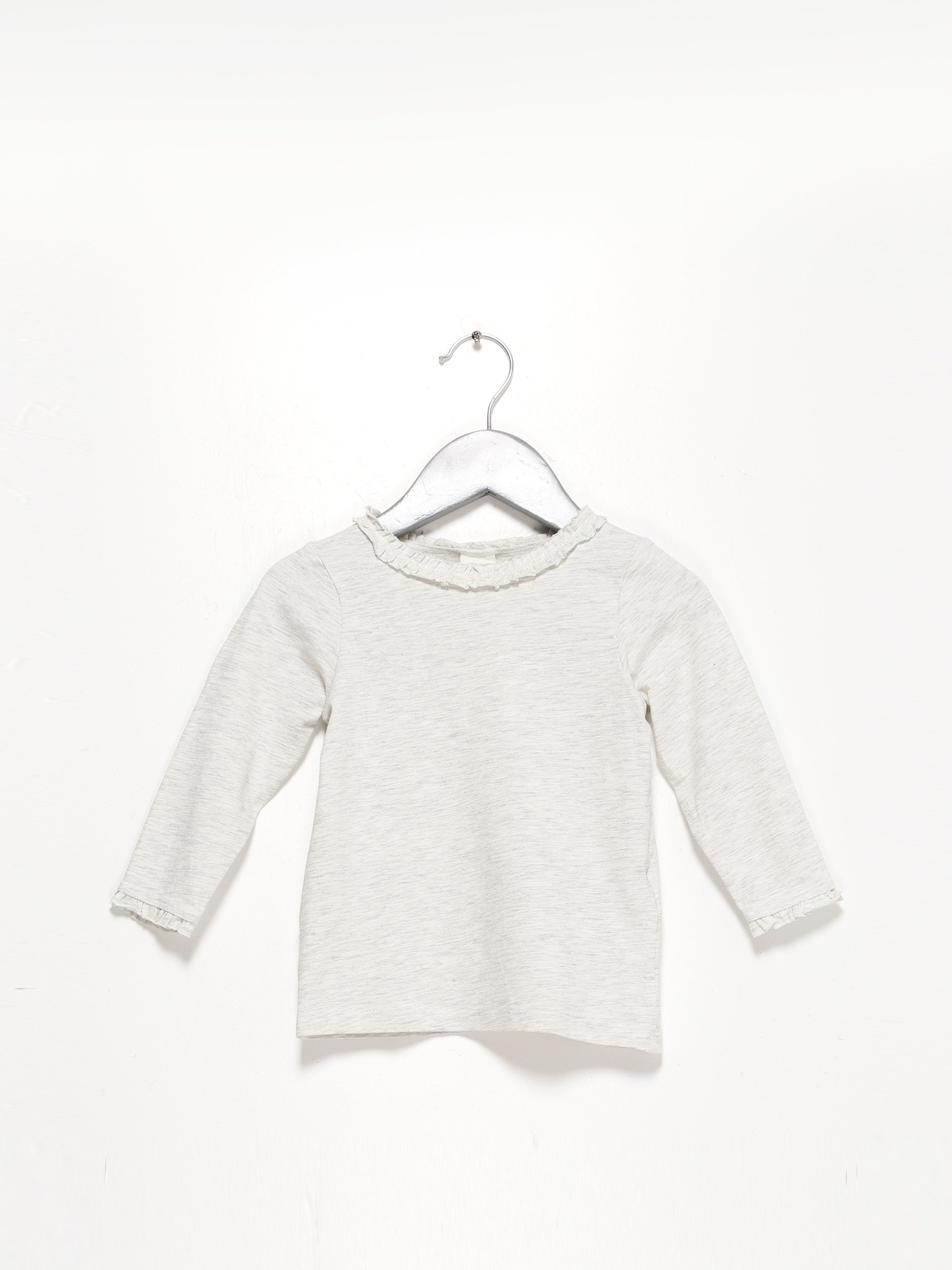 Лонгслив H&M модель 0808883_с.сірий Фото