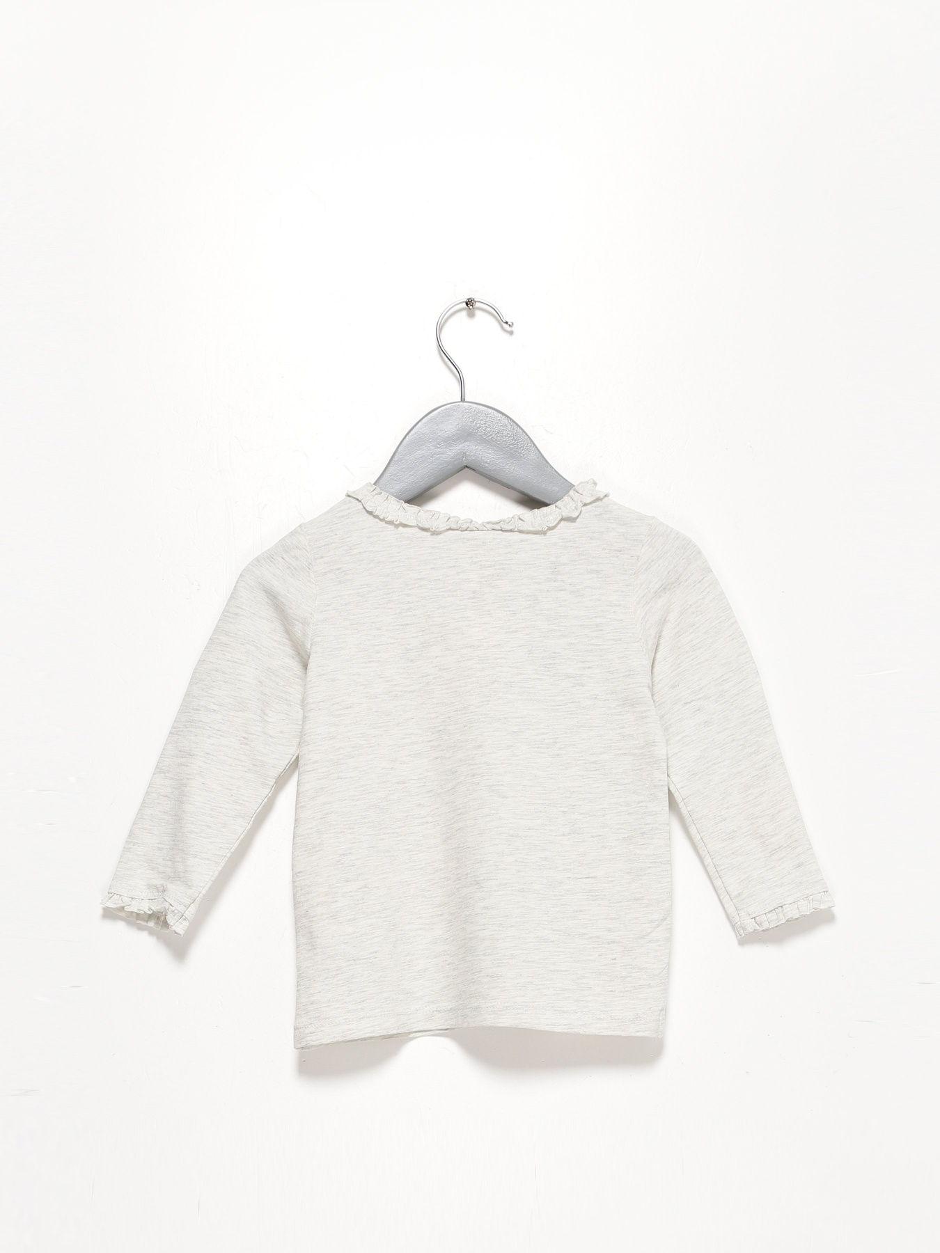 Лонгслів H&M модель 0808883_с.сірий Фото