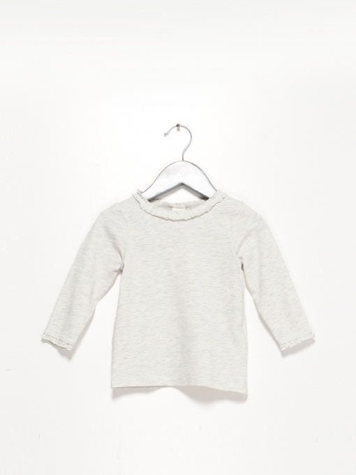 Лонгслив H&M модель 0808883_с.сірий Фото