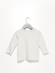 Лонгслів H&M модель 0808883_с.сірий Фото