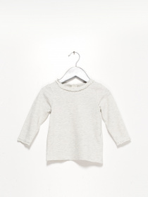 Лонгслів H&M модель 0808883_с.сірий Фото