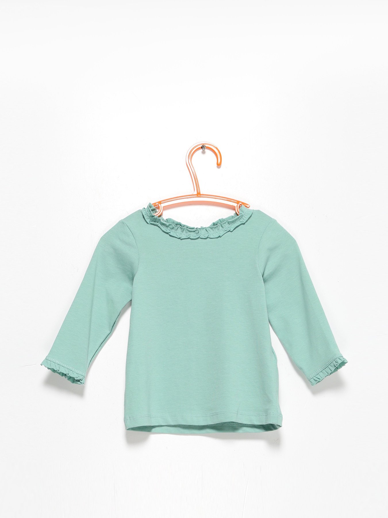 Лонгслив H&M модель 0808883_зелений Фото