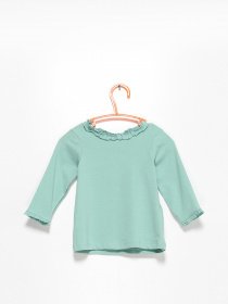 Лонгслив H&M модель 0808883_зелений Фото