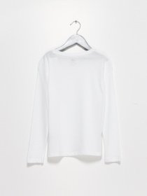 Лонгслів H&M модель 0749175_білий Фото