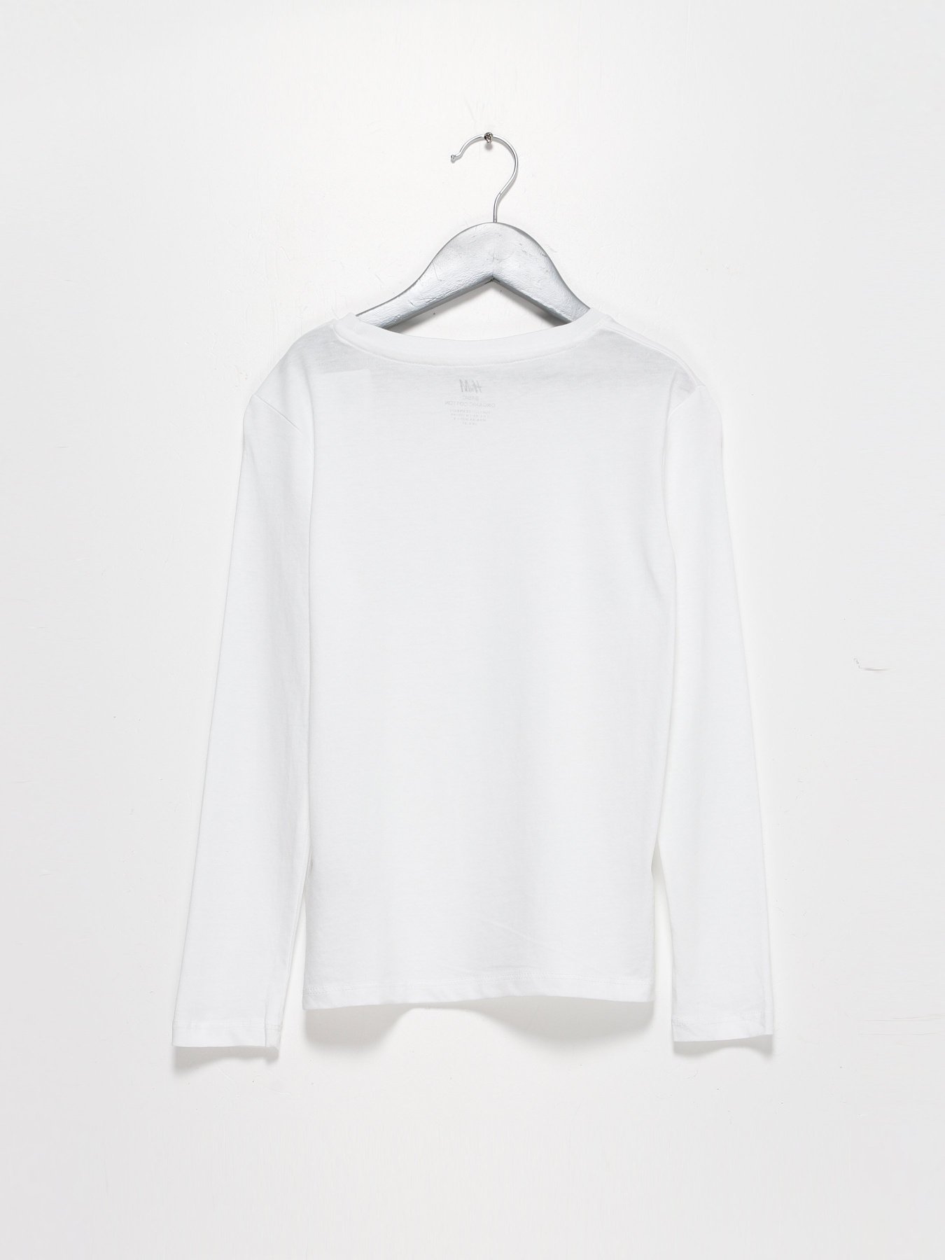 Лонгслів H&M модель 0749175_білий Фото