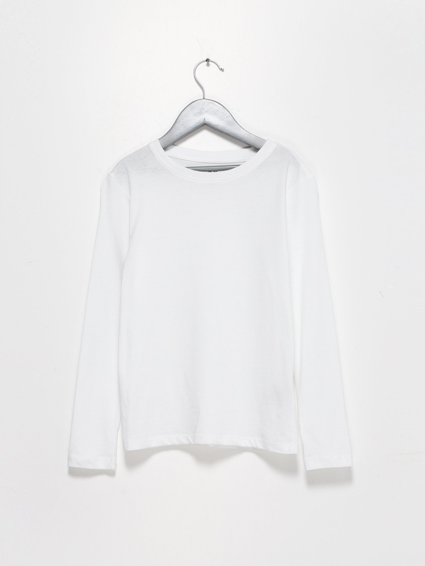 Лонгслів H&M модель 0749175_білий Фото