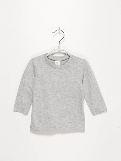 Лонгслів H&M модель 0818086_сірий Фото