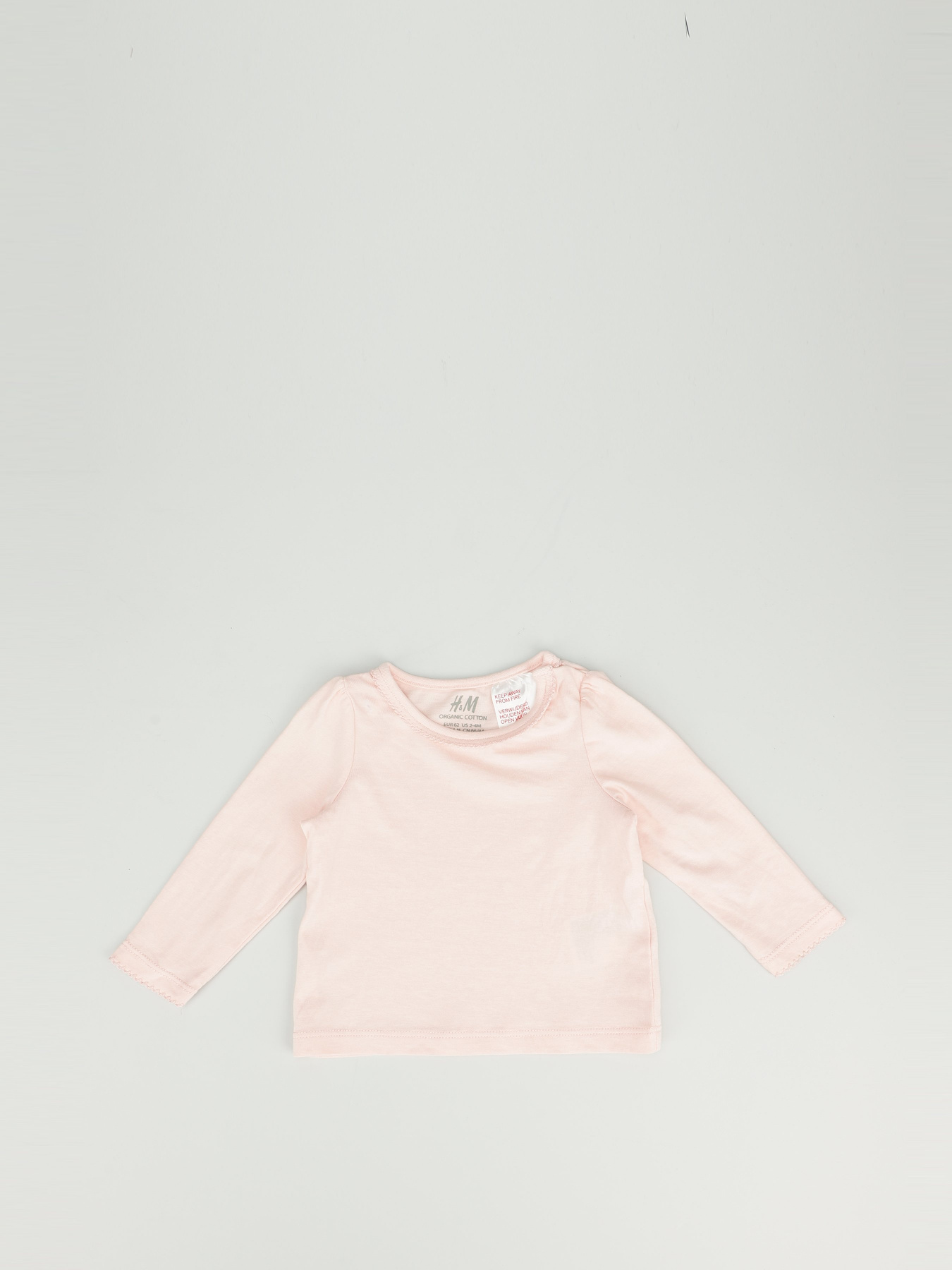 Лонгслив H&M модель 0608941_с.рожевий Фото