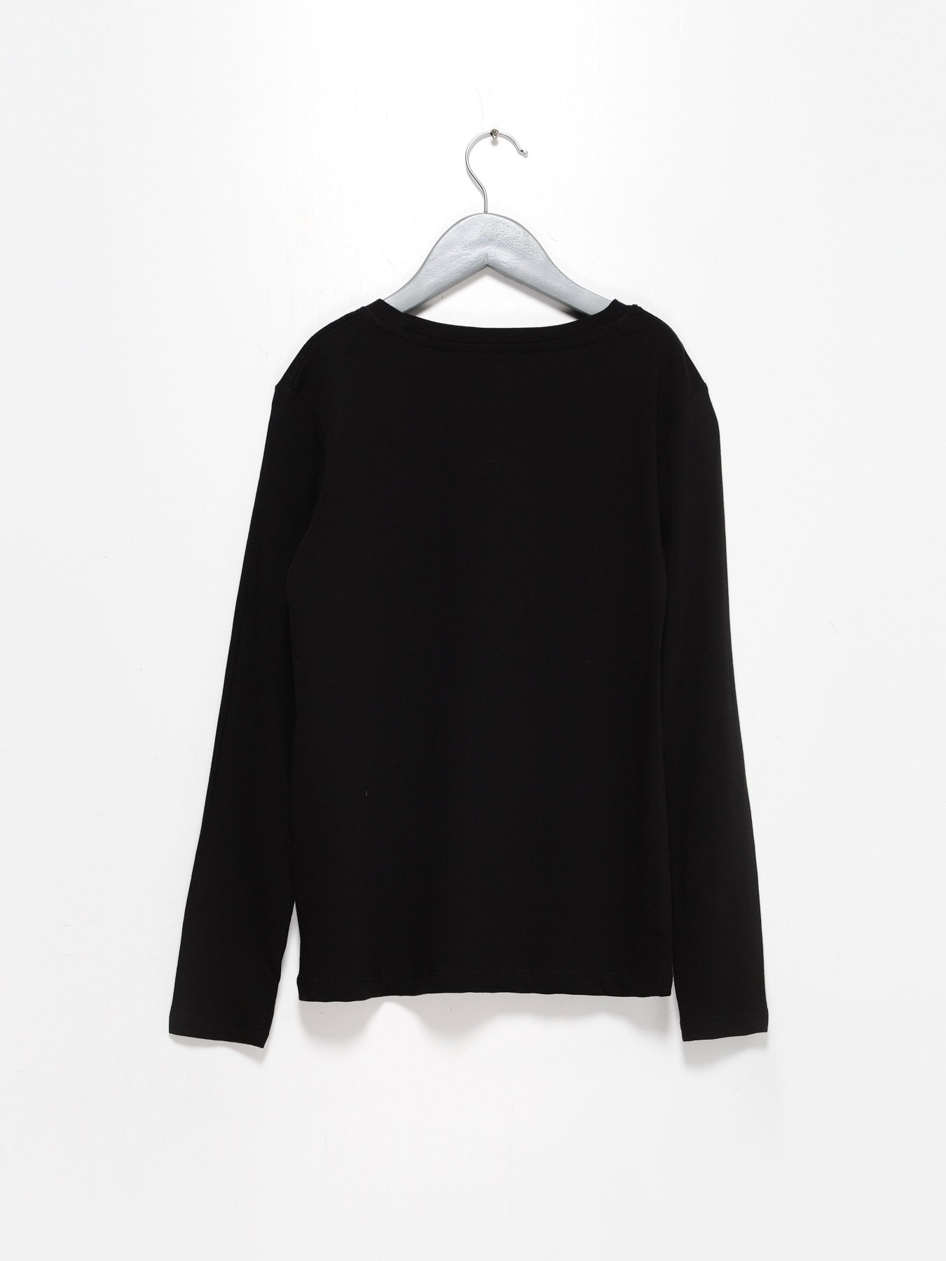 Лонгслив H&M модель 0503569_чорний Фото