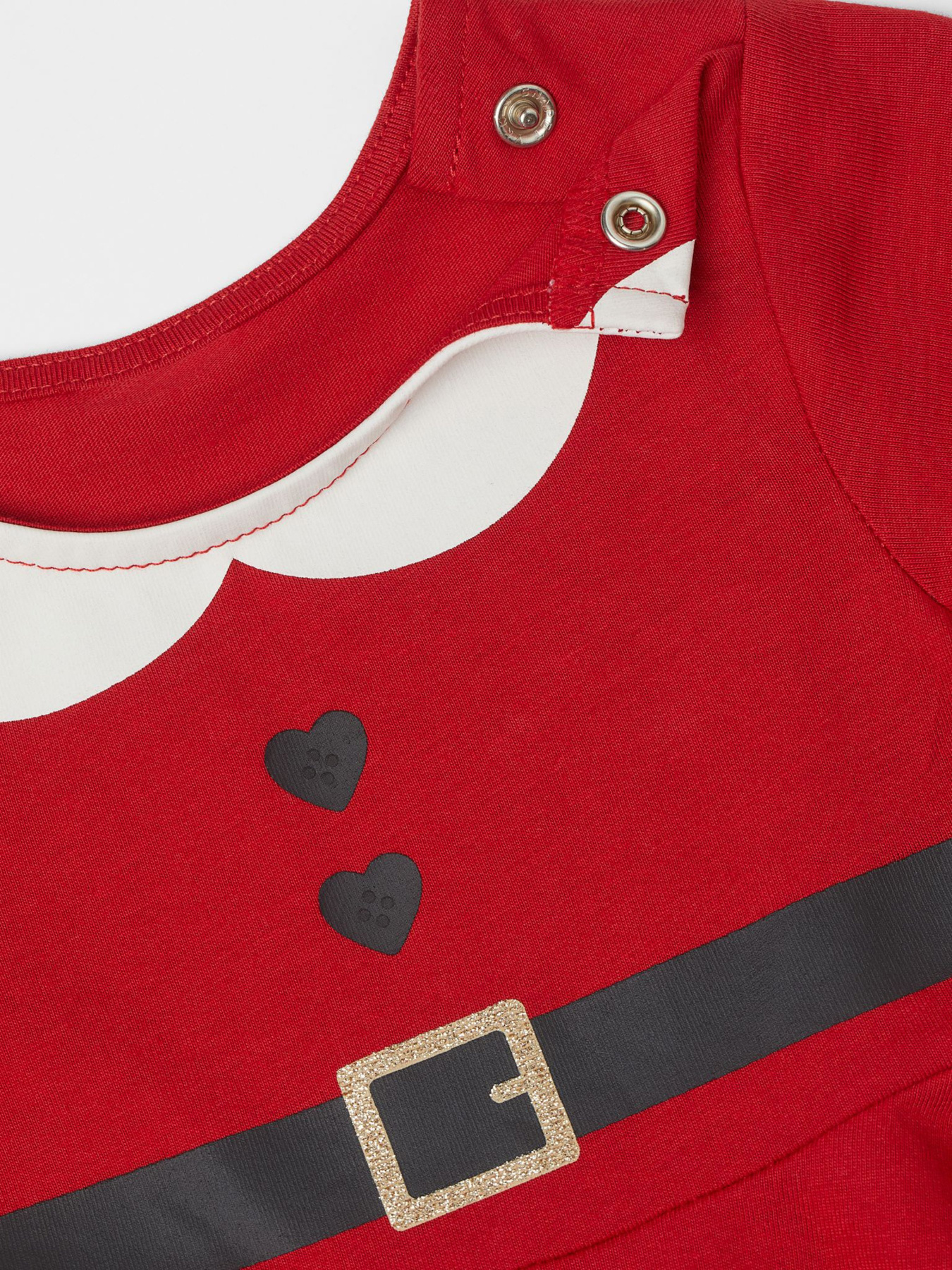 Платье мини H&M модель 0865791_червоний комб. Фото