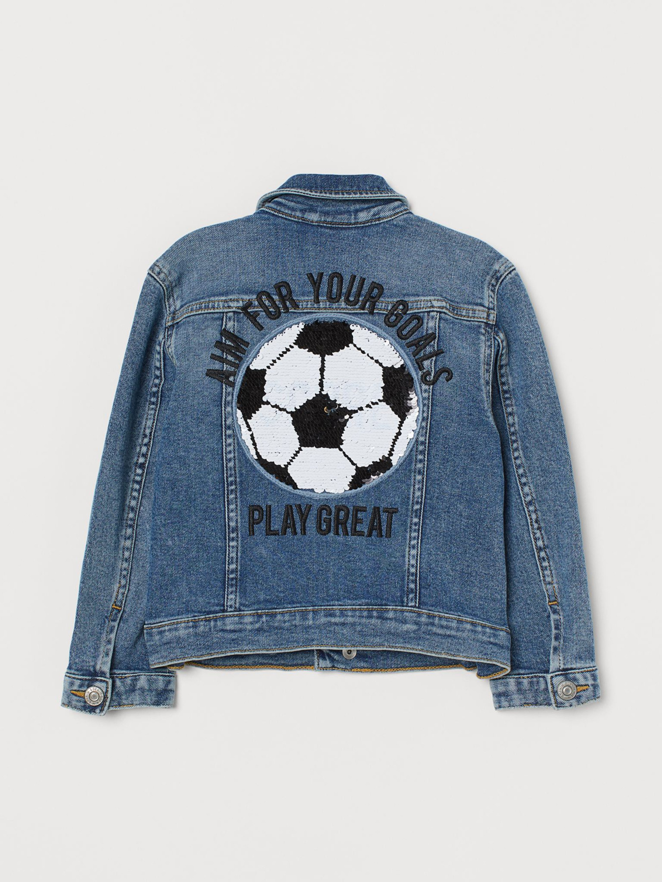 Джинсова куртка H&M модель 0839939_синій комб. Фото