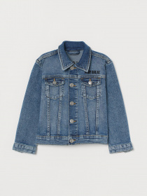 Джинсова куртка H&M модель 0839939_синій комб. Фото