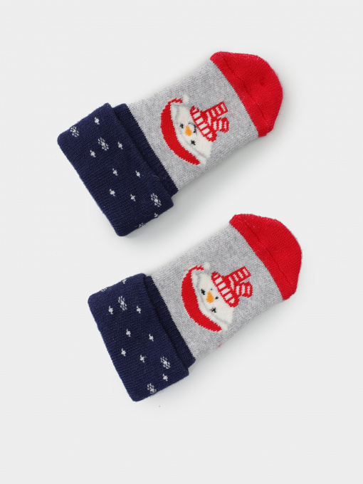 Шкарпетки та гольфи H&M модель 0309205_сірий комб. Фото