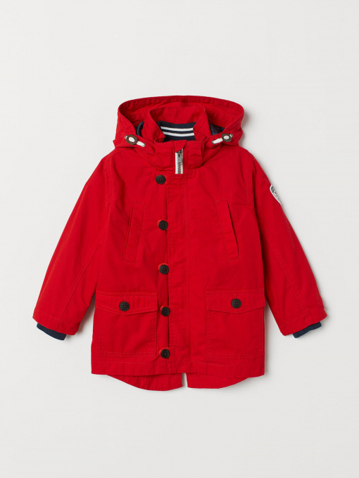 Парка H&M модель 0625193_червоний Фото