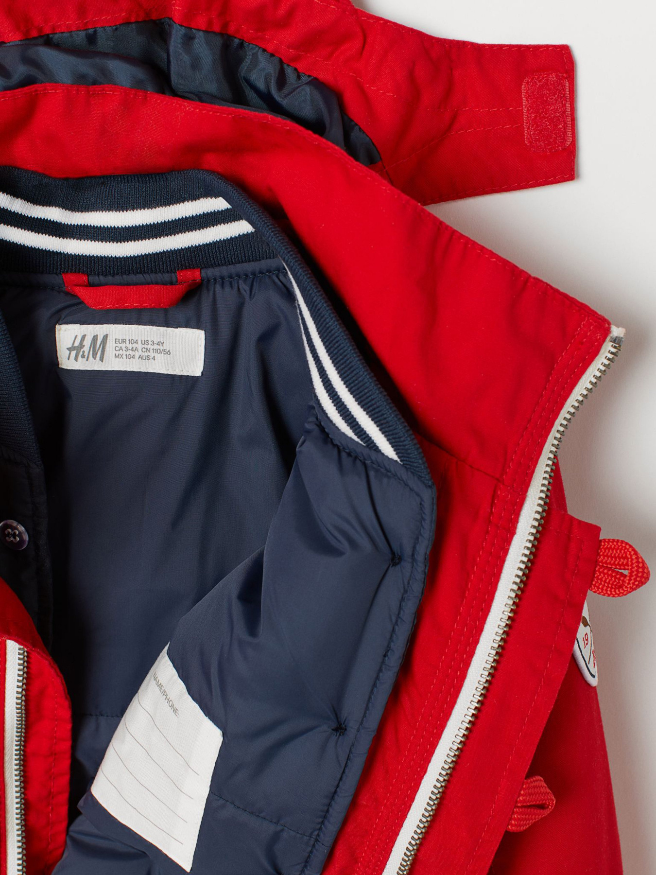 Парка H&M модель 0625193_червоний Фото