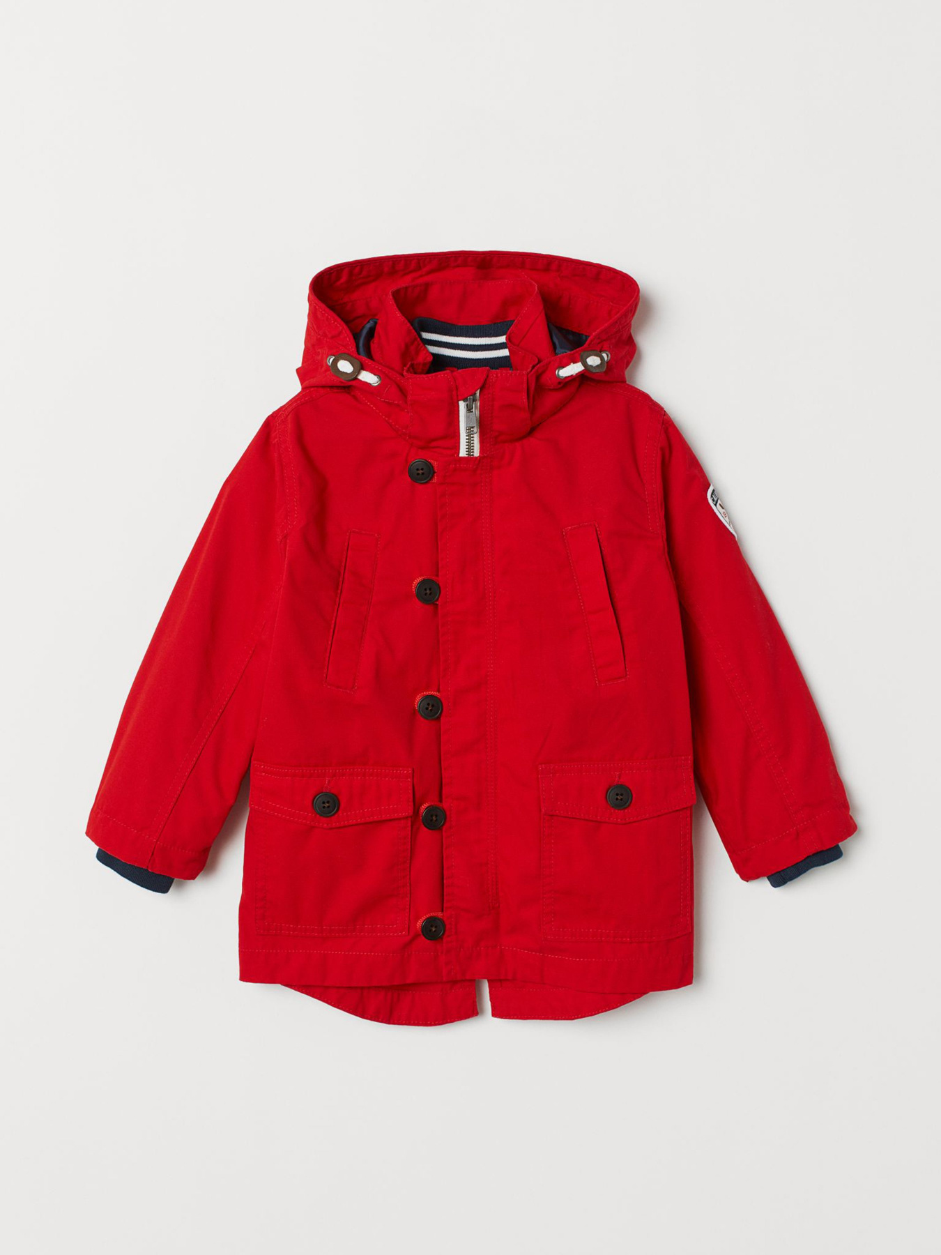 Парка H&M модель 0625193_червоний Фото