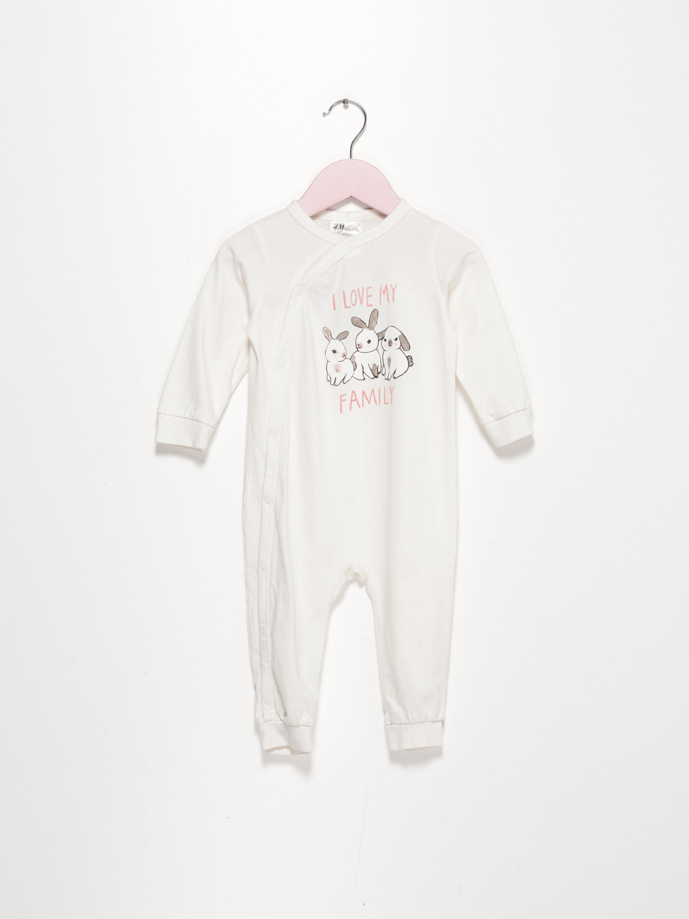 Боді для немовлят H&M модель 0769102_білий комб. Фото