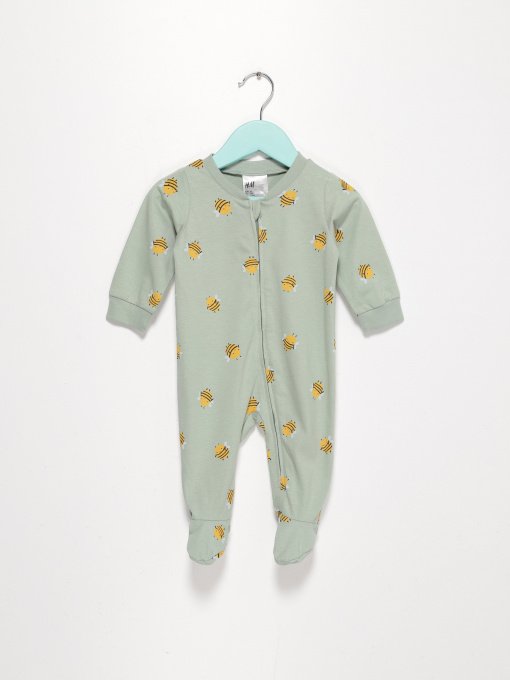 Боді для немовлят H&M модель 0310091_с.зелений комб. Фото