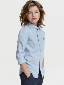 Рубашка H&M модель 0325873_с.синій Фото