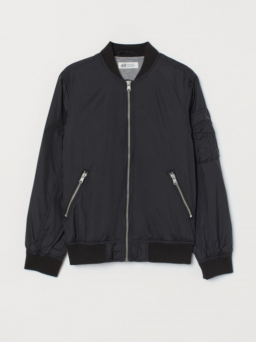 Демисезонная куртка H&M модель 0803565_чорний Фото