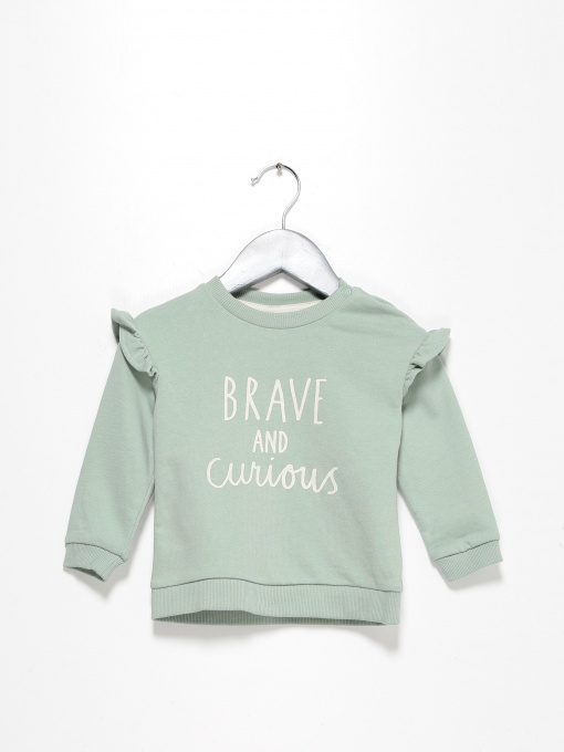 Свитшот H&M модель 0928135_оливковий Фото