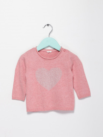 Джемпер H&M модель 0219299_рожевий комб. Фото