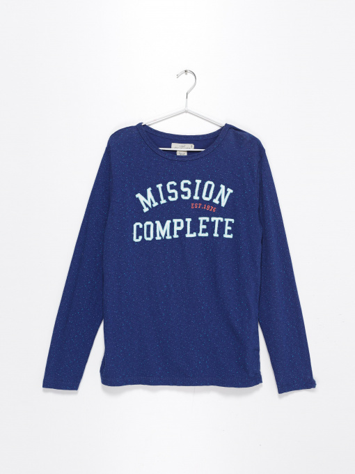 Лонгслив H&M модель 0320535_синій Фото