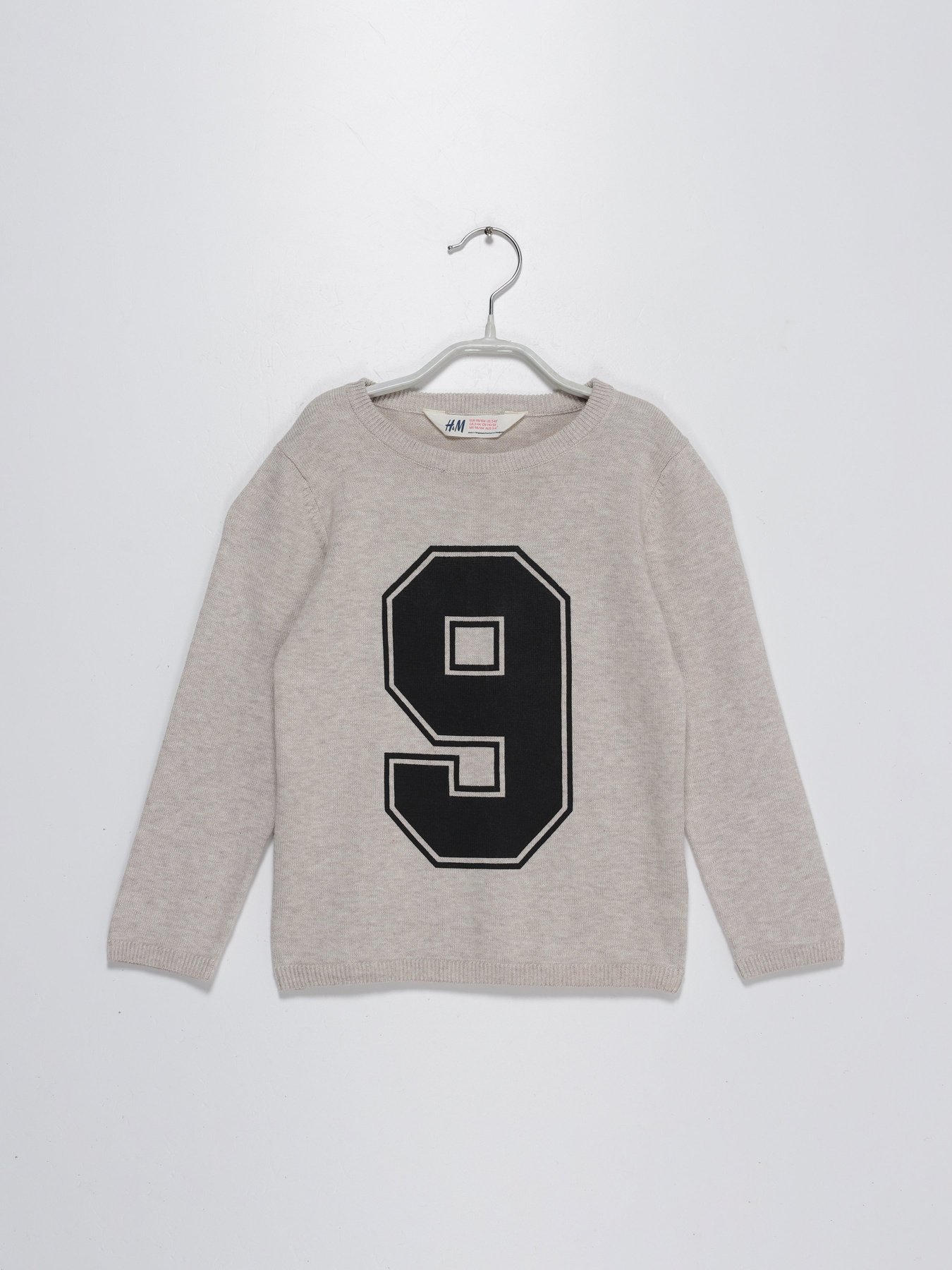 Джемпер H&M модель 0389055_с.сірий з т.синім Фото