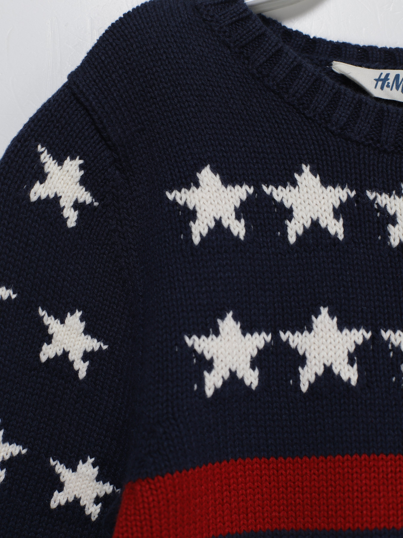 Джемпер H&M модель 0389087_т.синій комб. Фото