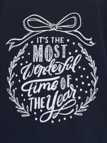 Лонгслив H&M модель 0390085_т.синій з білим Фото