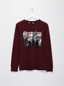 Свитшот H&M модель 03916324_т.бордовий Фото