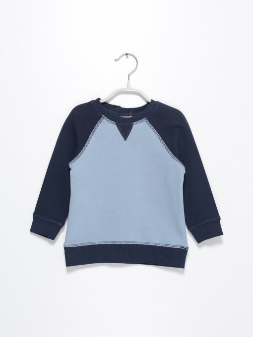 Свитшот H&M модель 0397524_синій з т.синім Фото