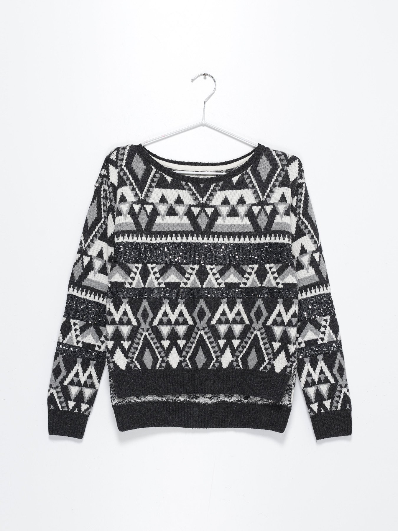 Джемпер H&M модель 0399041_т.сірий комб. Джемпер H&M модель 0399041_т.сірий комб. Фото