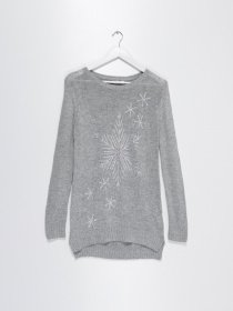 Джемпер H&M модель 0410492_сірий Фото