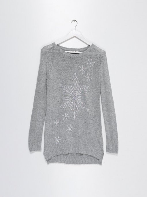 Джемпер H&M модель 0410492_сірий Фото