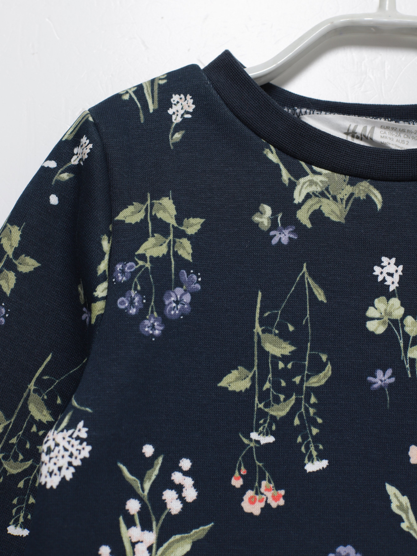 Свитшот H&M модель 0438239_т.синій комб. Фото