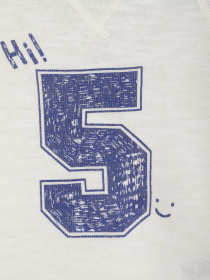 Джемпер H&M модель 0453380_білий з т.синім Фото