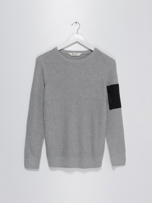 Джемпер H&M модель 0500018_сірий з чорним Фото