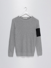 Джемпер H&M модель 0500018_сірий з чорним Фото