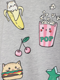 Лонгслив H&M модель 0565200_с.сірий комб. Фото