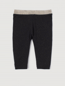 Легінси H&M модель 0814182_чорний комб. Фото